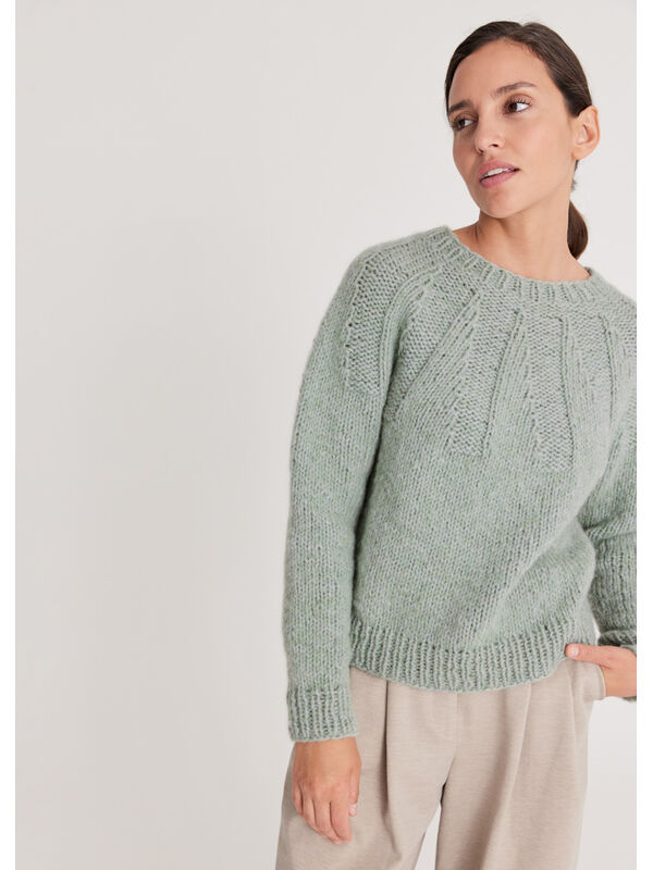 Lana Grossa PULLOVER Ecopuno Chunky - Strikkeopskrift (SE)