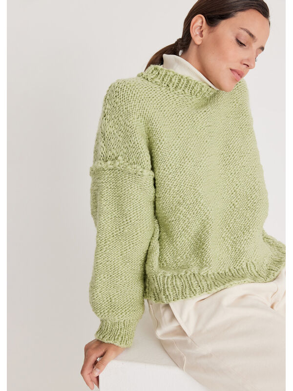 Lana Grossa PULLOVER Lala Berlin Flamy - Strikkeopskrift (SE)