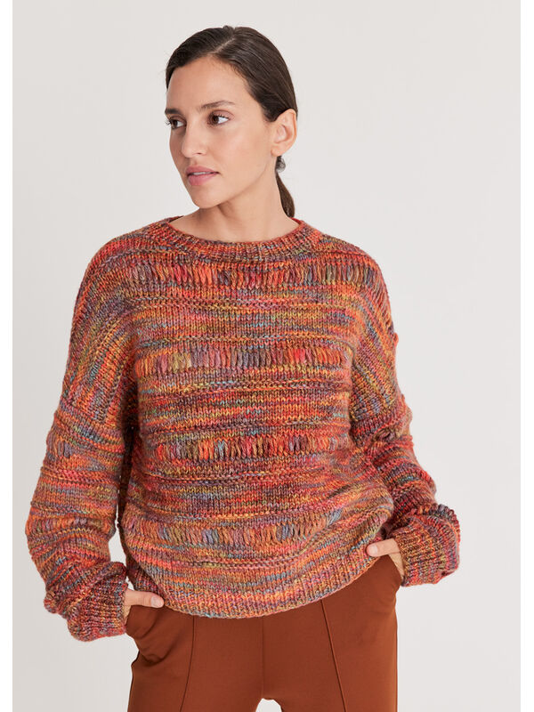 Lana Grossa PULLOVER Cool Merino Big Color - Strikkeopskrift (SE)