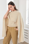 Lana Grossa CAPE Natural Alpaca Pelo - Strikkeopskrift (SE)