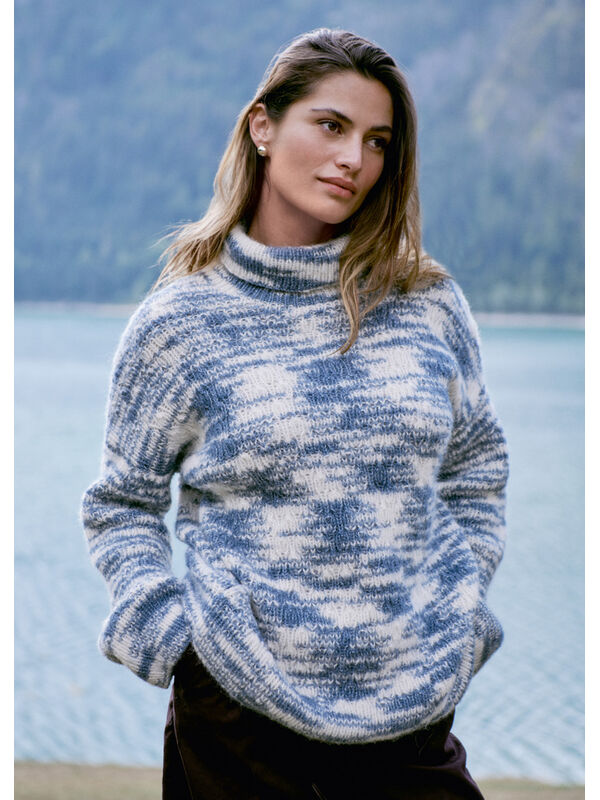Lana Grossa PULLOVER Natural Alpaca Pelo - Strikkeopskrift (SE)