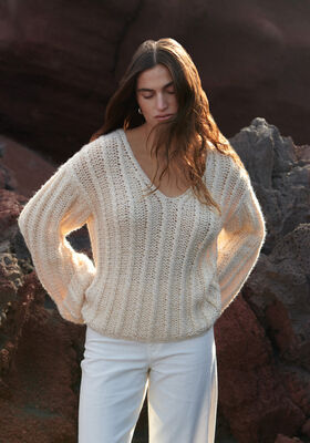 PULLOVER Setasuri & Ecopuno - Strikkeopskrift (SE) fra Lana Grossa