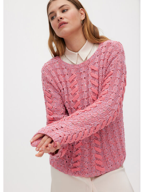 Lana Grossa PULLOVER Dodici & Setapura - Strikkeopskrift (SE)