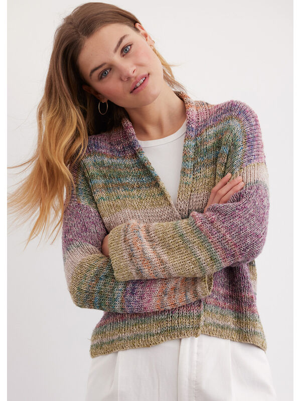 Lana Grossa CARDIGAN Mosaico - Strikkeopskrift (SE)
