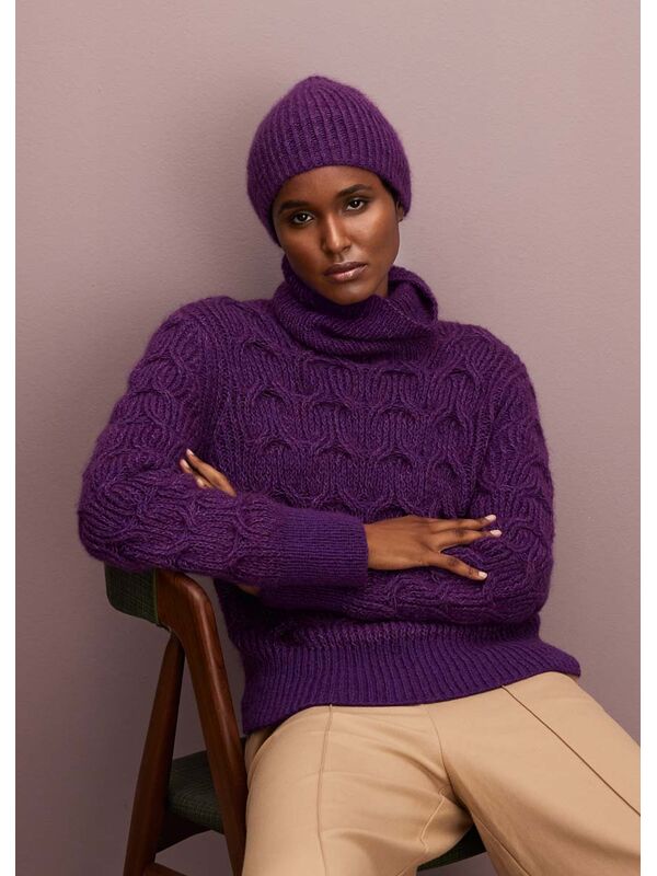 Lana Grossa PULLOVER Silkhair & Ecopuno - Strikkeopskrift (SE)
