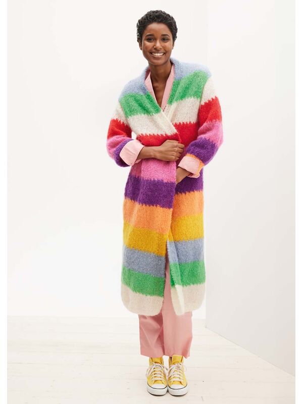 Lana Grossa FRAKKE Mohair Moda - Strikkeopskrift (SE)