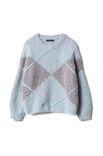 Lana Grossa PULLOVER Royal Alpaca & Brigitte No. 2 - Strikkeopskrift (SE)
