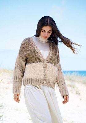JAKKE  Avio & Basta & Lucida & Ecopuno Chunky - Strikkeopskrift (SE) fra Lana Grossa