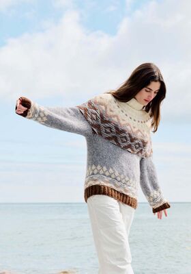 PULLOVER Brigitte No. 2 - Strikkeopskrift (SE) fra Lana Grossa