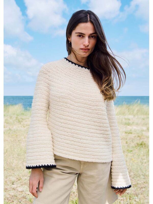 Lana Grossa PULLOVER Airy & Alpaca Air - Strikkeopskrift (SE)