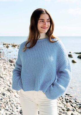 PULLOVER Airy - Strikkeopskrift (SE) fra Lana Grossa