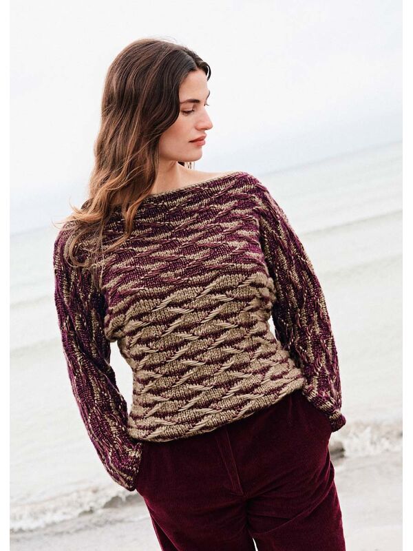 Lana Grossa PULLOVER Lucida - Strikkeopskrift (SE)
