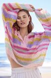 Lana Grossa PULLOVER Natural Superkid Tweed - Strikkeopskrift (NO)