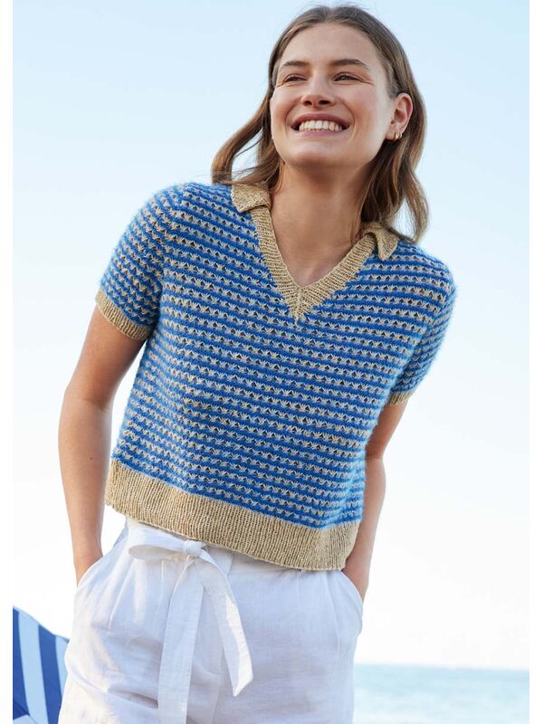 Lana Grossa SHIRT Diversa & Per Fortuna - Strikkeopskrift (NO)