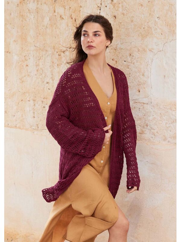 Lana Grossa TOP-DOWN CARDIGAN Campo - Strikkeopskrift (NO)