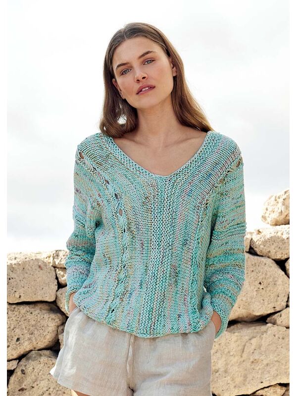 Lana Grossa PULLOVER Promessa & Torto - Strikkeopskrift (NO)