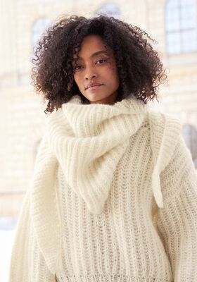 TREKANTSSJAL Mohair di Gio fra Lana Grossa