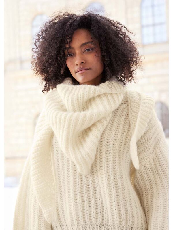Lana Grossa TREKANTSSJAL Mohair di Gio