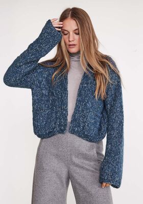 CARDIGAN Alpaca Air II & Glamour fra Lana Grossa
