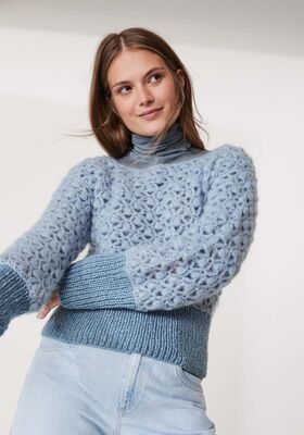 HÆKLET PULLOVER Mohair di Gio & Lucida fra Lana Grossa