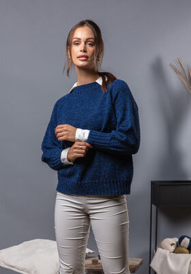TOPDOWN PULLOVER Landlust Soft Tweed 180 fra FILATI Studio