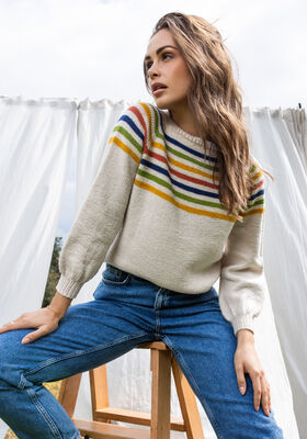 TOPDOWN PULLOVER Cool Wool fra FILATI Studio