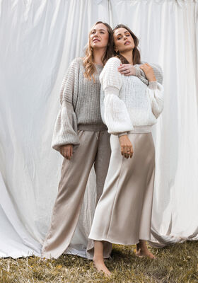 PULLOVER Brigitte No 3 & Cool Wool Lace & Brillino fra FILATI Studio