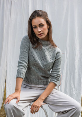 TOP DOWN PULLOVER Cashmere 16 fine fra FILATI Studio