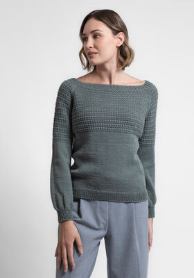 TOP DOWN PULLOVER Cool Wool fra FILATI Studio