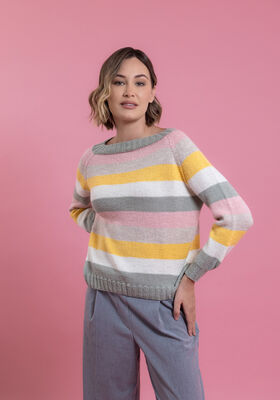 TOP DOWN PULLOVER Landlust Alpaca Merino 160 fra FILATI Studio