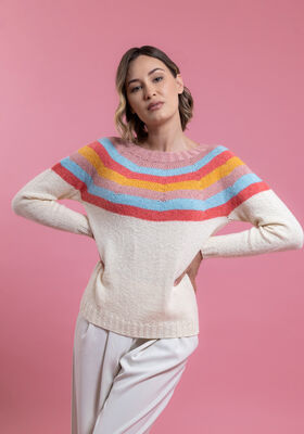 TOP DOWN PULLOVER Ecopuno fra FILATI Studio
