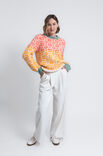 FILATI Studio PULLOVER MED MØNSTER Natural Alpaca Pelo