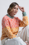 FILATI Studio PULLOVER MED MØNSTER Natural Alpaca Pelo