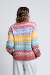 FILATI Studio PULLOVER MED MØNSTERSTRIBER Natural Alpaca Pelo