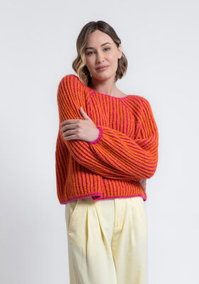 TOP DOWN VENDEPULLOVER Brigitte No. 2 fra FILATI Studio