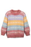 FILATI Studio PULLOVER MED MØNSTERSTRIBER Natural Alpaca Pelo