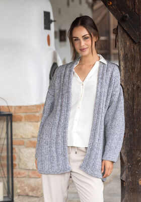 LANG CARDIGAN Ecopuno Chunky fra FILATI Studio