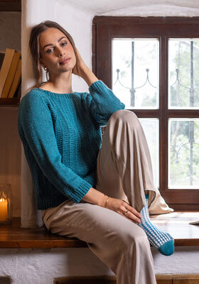 TOP DOWN PULLOVER Puro Vegano fra FILATI Studio