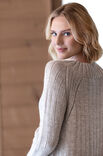 FILATI Studio TOP DOWN PULLOVER Natural Lama Fine