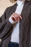 FILATI Studio TOP DOWN CARDIGAN Natural Lama Fine