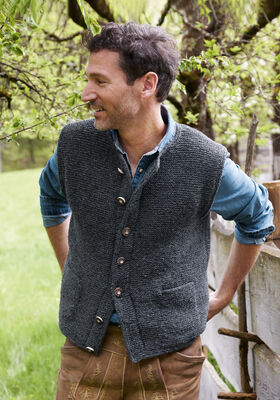 VEST Landlust Soft Tweed 90 - Strikkeopskrift (SE) fra Lana Grossa