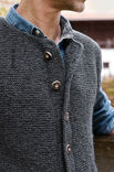Lana Grossa VEST Landlust Soft Tweed 90 - Strikkeopskrift (SE)
