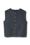 Lana Grossa VEST Landlust Soft Tweed 90 - Strikkeopskrift (SE)