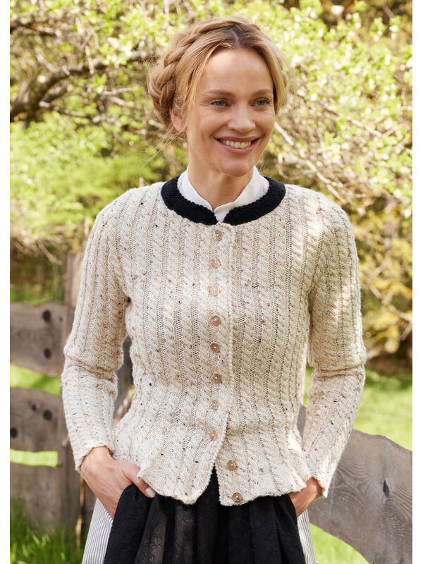 Lana Grossa CARDIGAN Alpina & Cool Wool Big - Strikkeopskrift (SE)