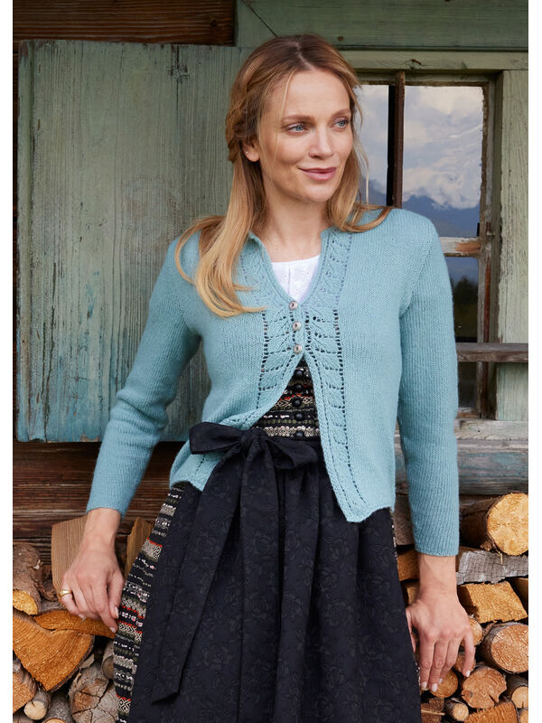 Lana Grossa CARDIGAN Ecopuno - Strikkeopskrift (SE)