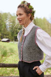 Lana Grossa VEST Landlust Soft Tweed 180 & Alpina  - Strikkeopskrift (SE)