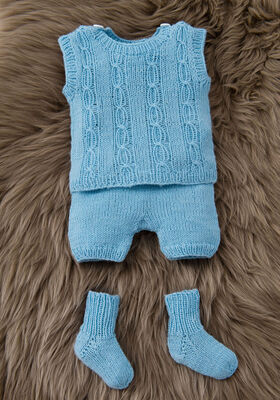 JAKKE, SLIPOVER, BUKSER OG STRØMPER Cool Wool Baby fra Lana Grossa