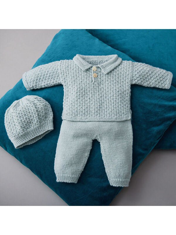 Lana Grossa SWEATER, BUKSER OG HUE Cool Wool Baby