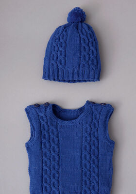 SLIPOVER OG HUE Cool Wool Baby fra Lana Grossa