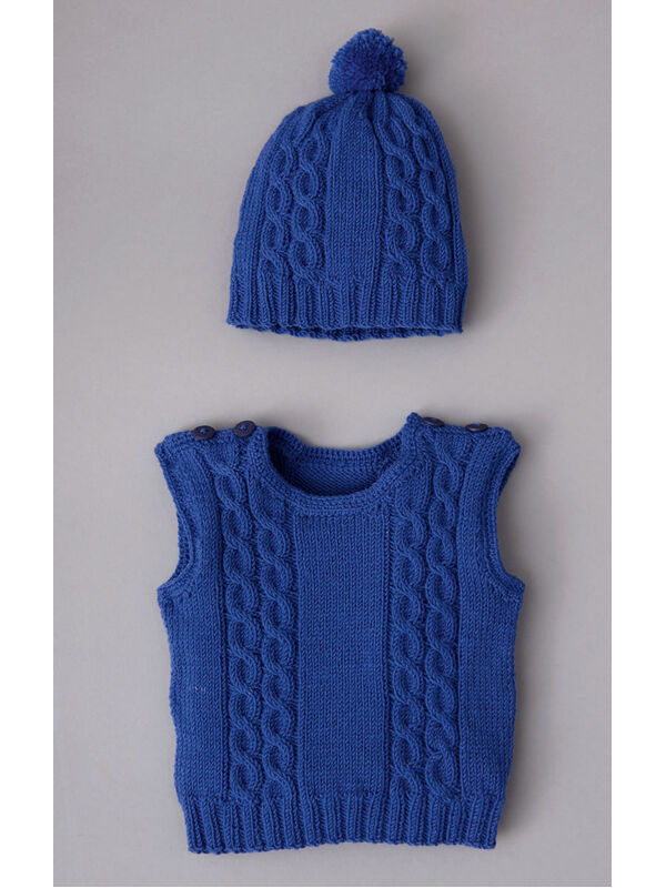Lana Grossa SLIPOVER OG HUE Cool Wool Baby